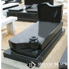 shanxi Black granite tombstone of