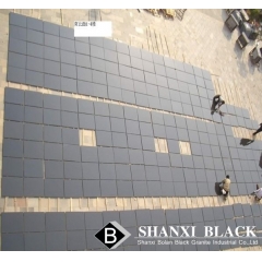China shanxi black granite tiles