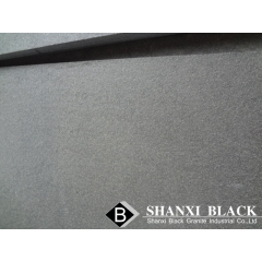 Flamed finish shanxi black granite