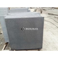 flamed black granite finish shanxi